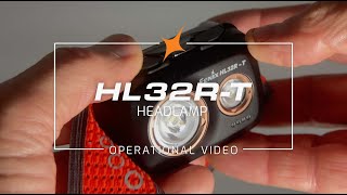 Wiederaufladbare Kopflampe Fenix HL32R-T schwarz