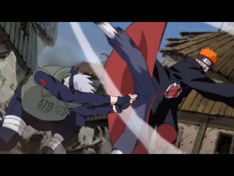 Kakashi uses a Thousand Years of Death on Pain