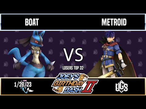 Joey's Birthday Bash 2 - Losers Top 32 - Boat(Lucario) Vs. metroid(Ike)