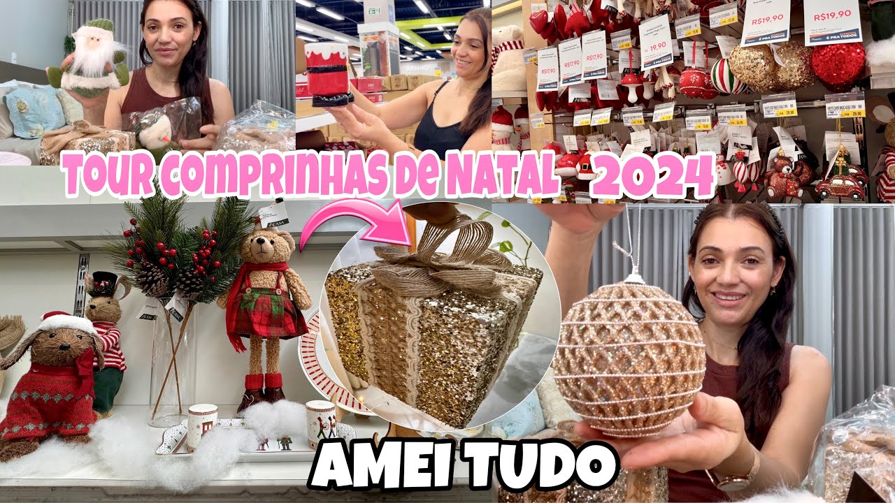 TOUR COMPRINHAS DE NATAL PARA DECORAR A ÁRVORE AS MELHORES COMPRAS TUDO LINDO #natal #comprinhas