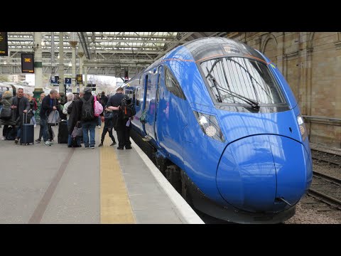 Trens em Edimburgo Waverley, 13/04/2023 (1080p HD)