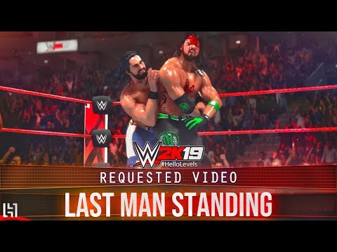 WWE 2K19 Seth Rollins vs AJ Styles LAST MAN STANDING Match Gameplay