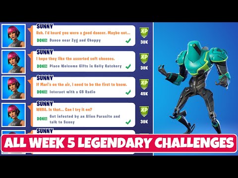 All Week 5 Legendary Quest Challenges Guide! - Fortnite Chapter 2 Season 7