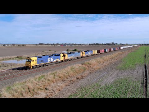 7902V Pacific National Mildura Container Train At Gheringhap Loop (19/7/2023) - PoathTV Railways
