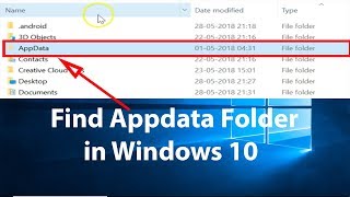 How to Find AppData Folder in Windows 10?
