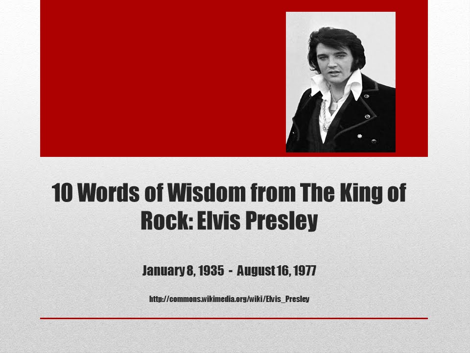 10 Quotes from the One and Only Elvis Presley