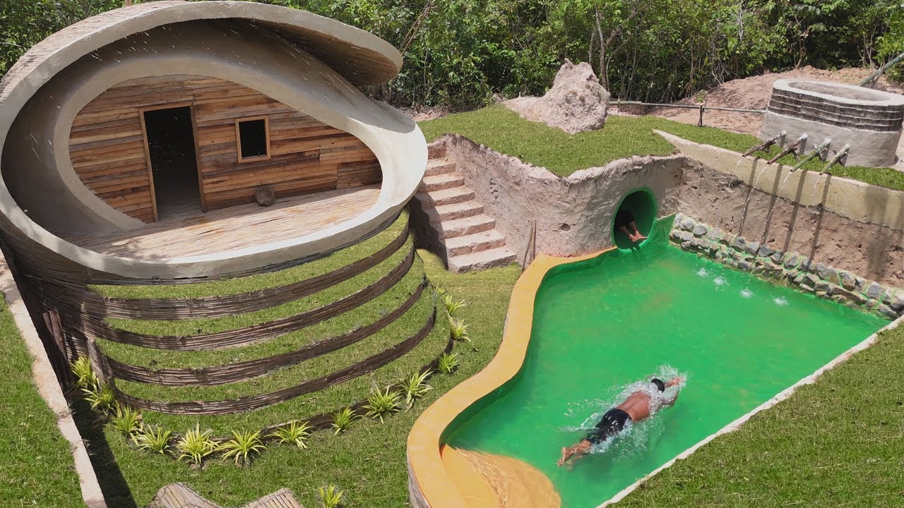179Day Build Sweet Millionaire Private House And Underground Swimming Pools