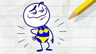 Pencilmate Steals a Pearl! -in- KEEP CLAM AND CARRY ON - Pencilmation Cartoons for Kids