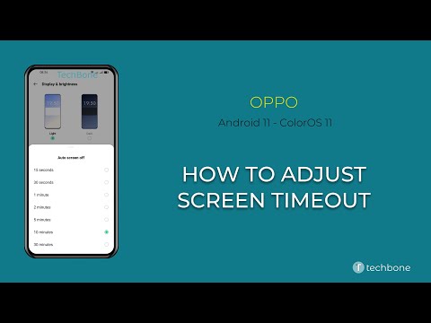 How to Adjust Screen Timeout - Oppo [Android 11 - ColorOS 11]