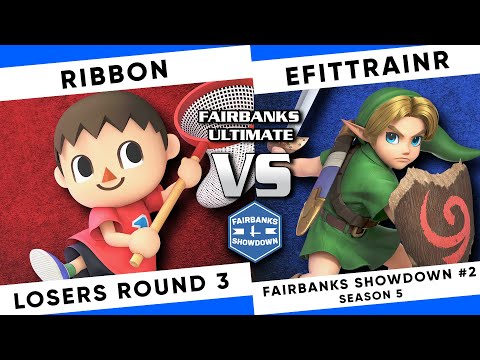 Fairbanks Smash Showdown #2 S5: RIBBON(Villager, Inkling) vs EFitTrainr(Young Link) SSBU - Losers R3