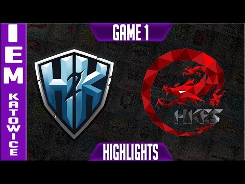 H2K vs HKE Highlights G1 - IEM Katowice 2017 Quarter-final - H2K vs Hon Kong Esports Game 1