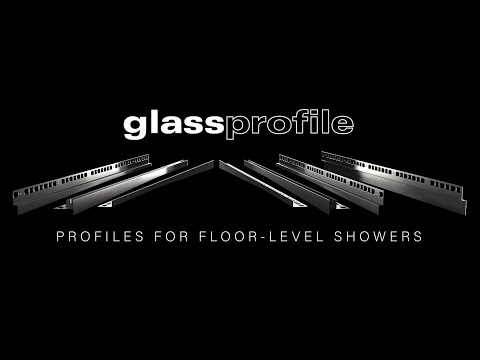 Glass Profile - Profiles for floor-level showers | Profilpas
