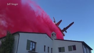 Home threatened by Woolsey Fire saved at last second by Phos-chek