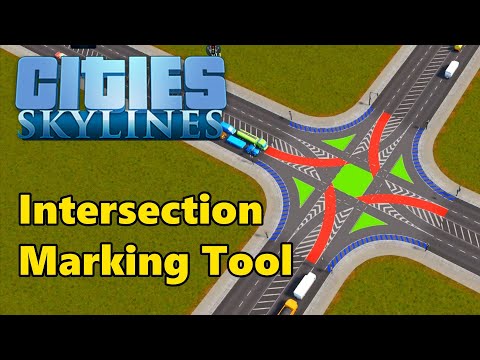 Easy Intersection Markings - Cities: Skylines Intersection Marking Tool Mod