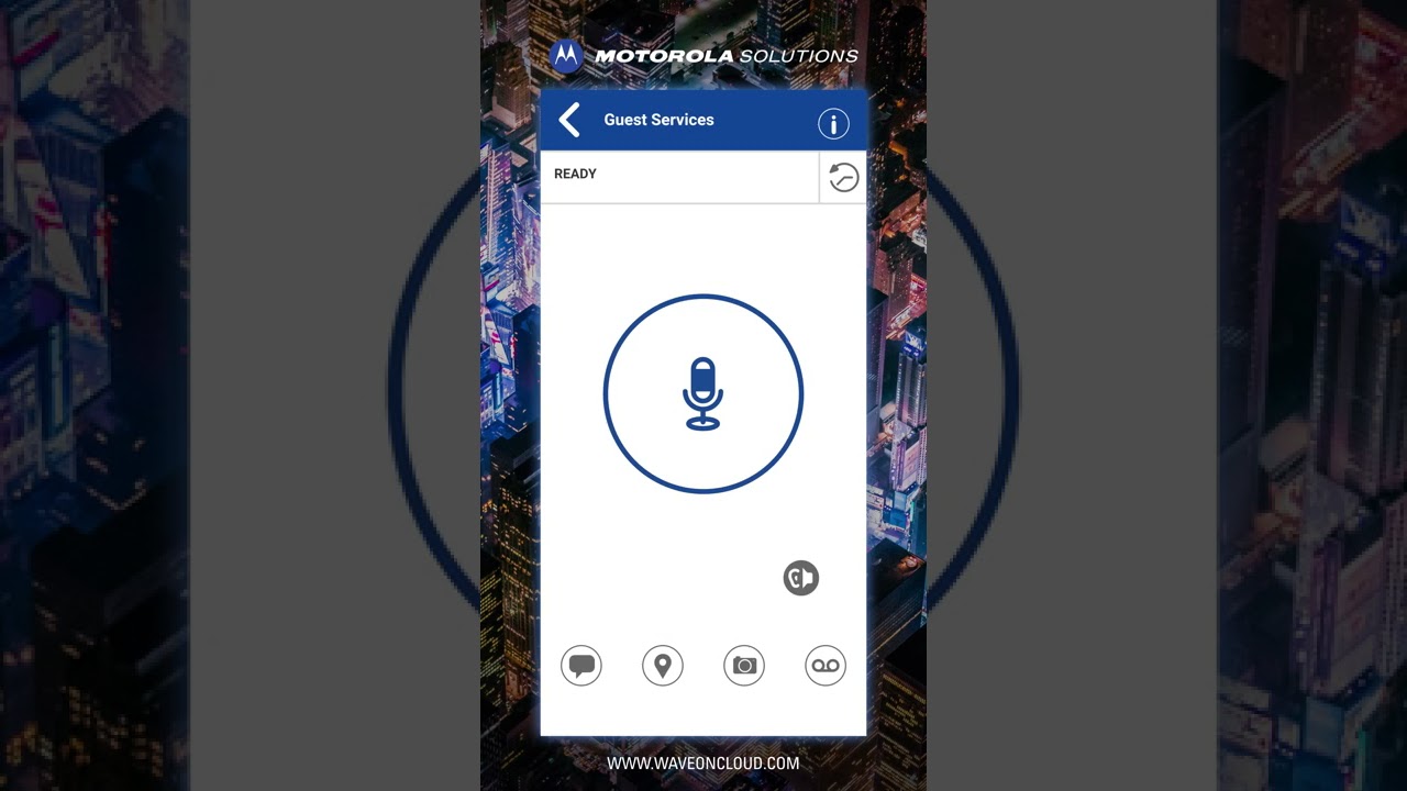 Motorola WAVE PTX -  Mobile Application Demo