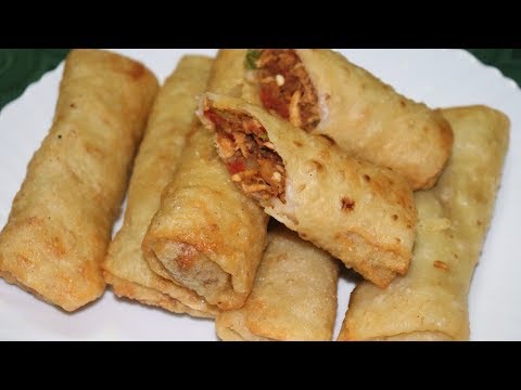 Chicken Potato Spring Rolls | Crispy and Tasty Recipe. Video