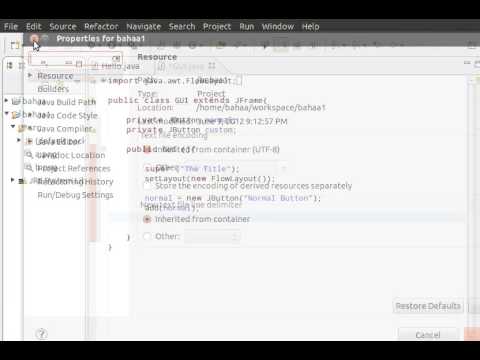 java tutorial - 37 - JButton - تعلم البرمجة بلغة جافا - الأزرار