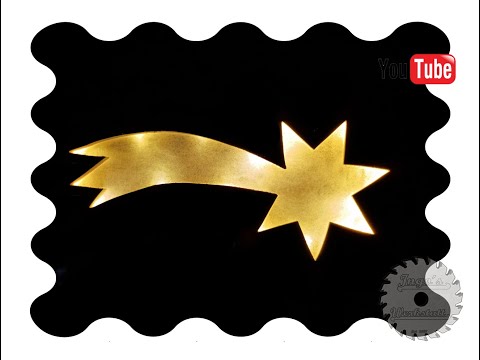 Die Sternschnuppe für Fenster - USB - Weihnachtsdeko