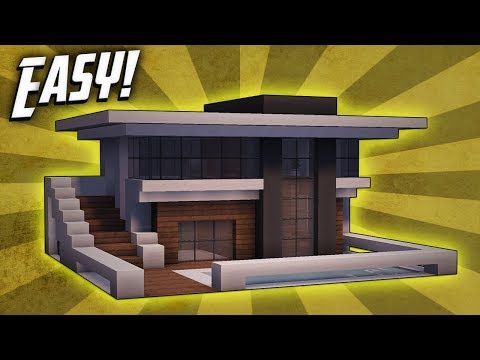 Minecraft: How To Build A Small Modern House Tutorial (#9)