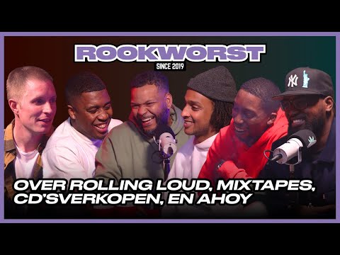 Rookworst de Podcast met Solomon, Dion Masé, 4shobangers, Maarten en Rarko