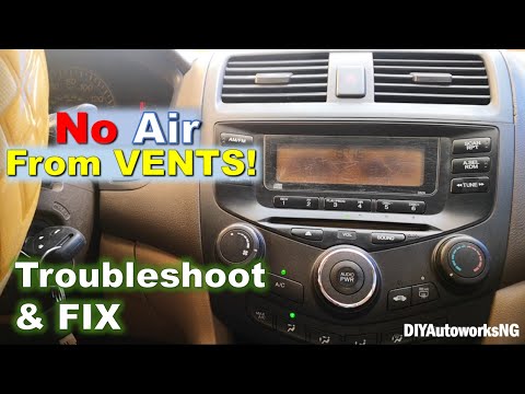 VENTS not Blowing AIR: Blower Motor or Resistor NOT WORKING? Fix 2003 - 2007 Accord
