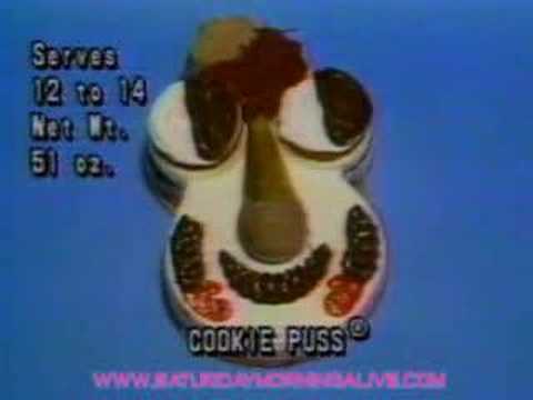 Carvel Cookie Puss doll Tv Commercial 1985