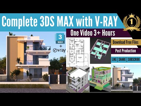 3ds Max Tutorial in 11 Hours Complete Exterior Elevation Facade Design