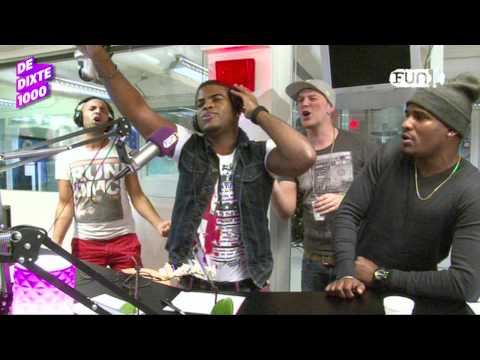 Joshua Newton zingt "I believe i can fly" live tijdens De DiXte 1000