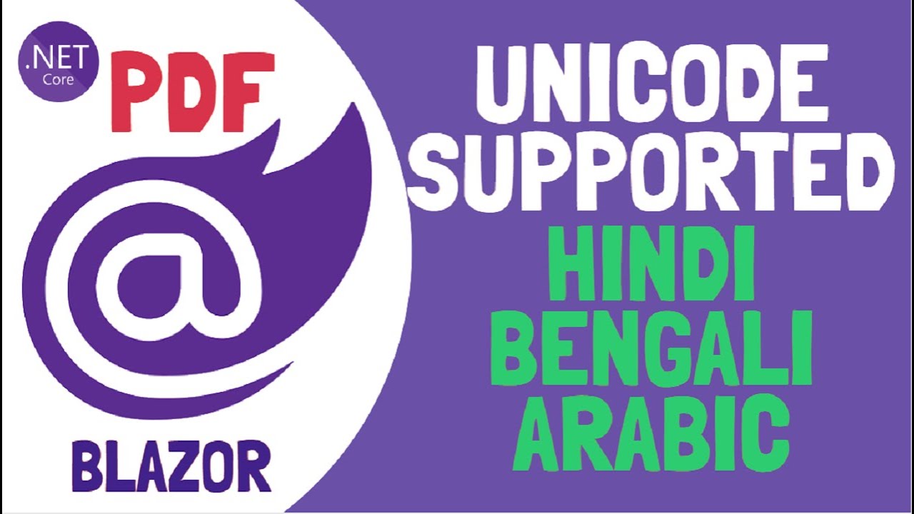 Blazor : Unicode Font Supported PDF Generate