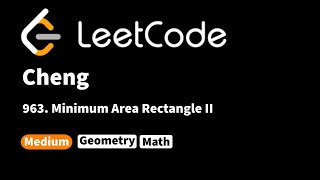 LeetCode 963. Minimum Area Rectangle II
