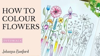 Colouring Tutorial : How to Colour Flowers