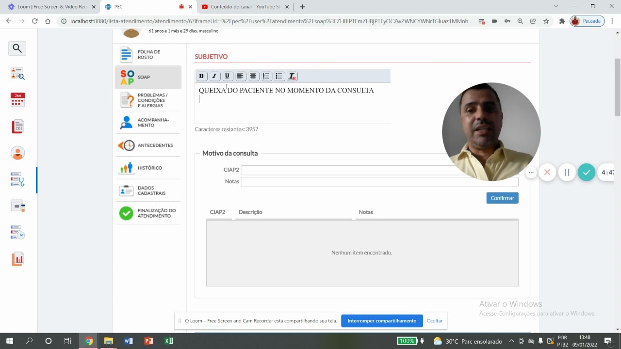 ATENDIMENTO NO PEC MÉDICO OU ENFERMEIRO