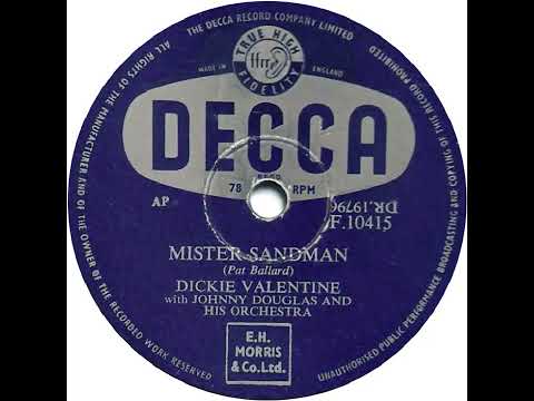 UK New Entry 1954 (82) Dickie Valentine - Mister Sandman