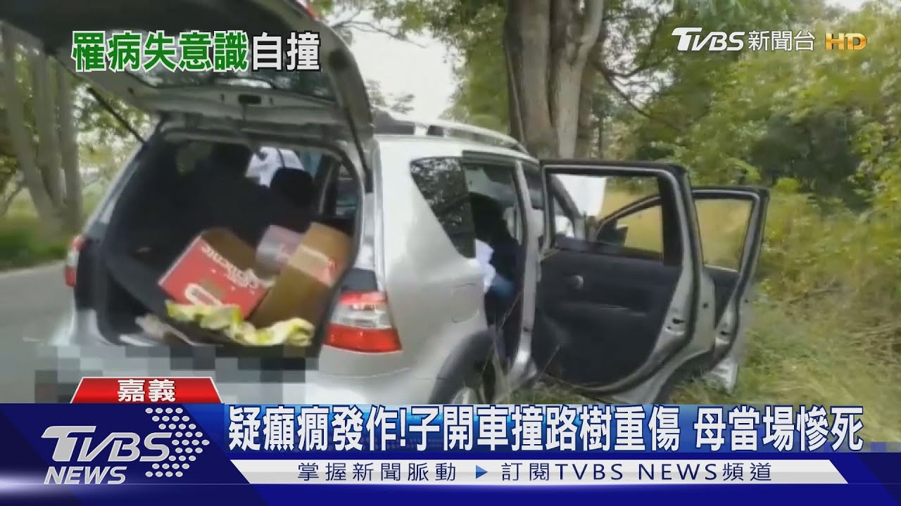 疑癲癇發作!子開車撞路樹重傷 母當場慘死