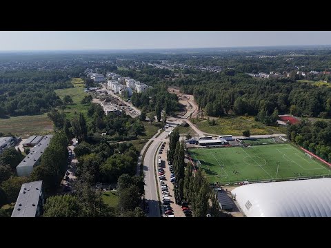 ŁÓDŹ Z LOTU PTAKA 🦅 Budowa przedłużenia Kaczeńcowej