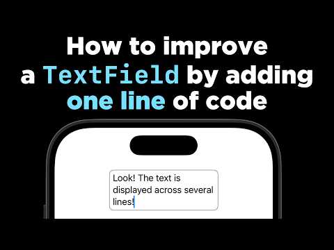 How to make a TextField display multiple lines of text  (SwiftUI tutorial)