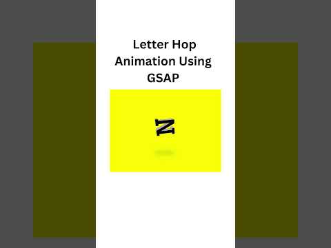 Letter Hop Animation Using GSAP
