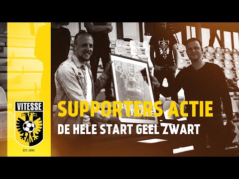 Supportersactie 'De hele stad geel zwart'