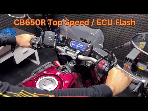 Honda CB650R, Top Speed after ECU Flash (Dyno)