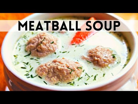 Kids favourite creamy MEATBALL Soup recipe / Easy dinner / easy meatballs / tasty healthy soup