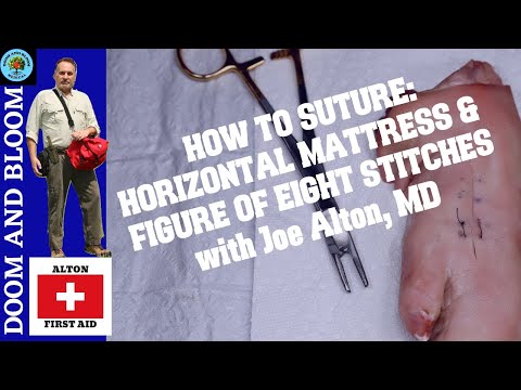 HOW TO SUTURE SKIN: Horizontal Mattress and Figure of Eight Sutures with Dr. Joe Alton