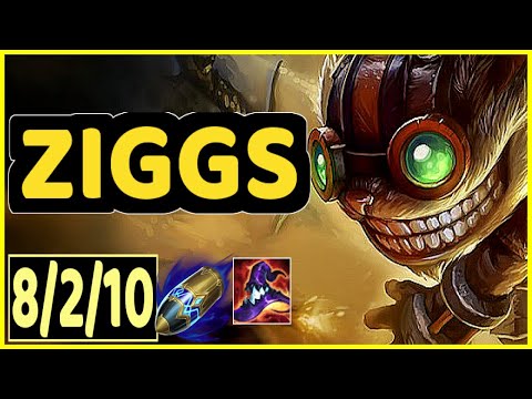 ZIGGS VS RYZE - 8/2/10 KDA MID GAMEPLAY CHALLENGER I