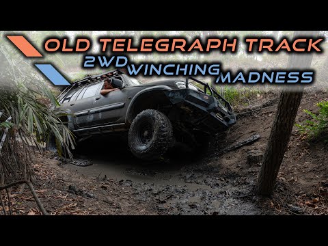 We have to winch every crossing! Old Telegraph Track