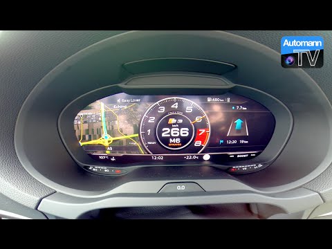 2017 Audi S3 Facelift (310hp) - 0-266 km/h Launch Control (60FPS)
