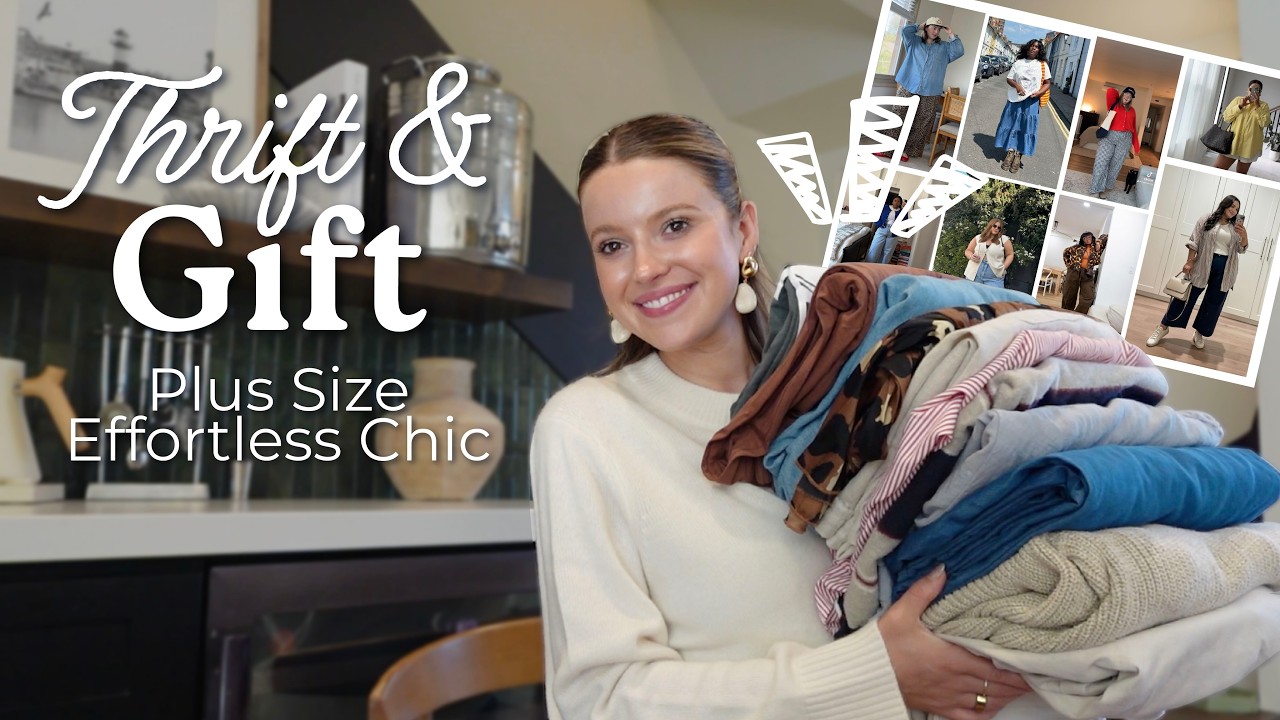 THRIFT + GIFT | an effortless, chic, plus-size haul (thrifting your pinterest!)