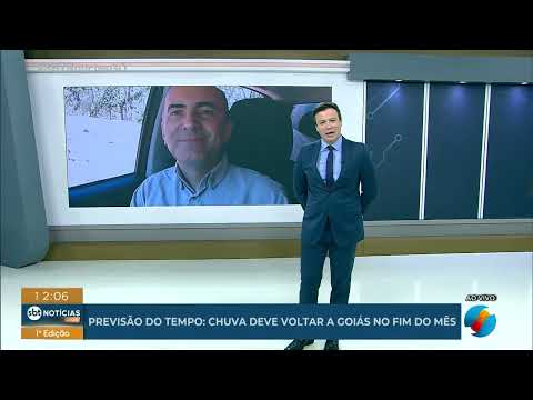 Chuva deve voltar a Goiás no fim do mês, aponta previsão do tempo