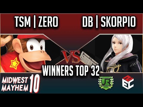 Midwest Mayhem 10 WINNERS TOP 32 - TSM | ZeRo (Diddy Kong) vs dB | Skorpio (Robin)