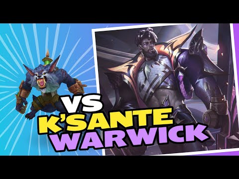 (My POV) REWORKED K'sante vs Warwick 8/0/0 ( NO DEATH!)