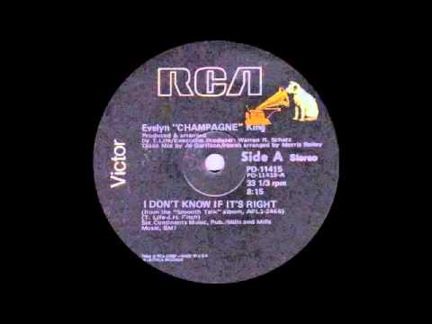 Evelyn Champagne King - I Don't Know If It's Right (Extended Version) Victor/RCA Records 1977