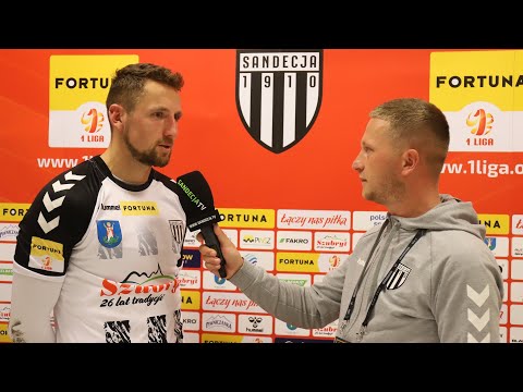 2022-11-13 Sandecja Nowy Sącz - Wisła Kraków 1-1 (0-1), rozmowa z Michalem Piterem-Bučko